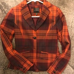 Plaid Fitted Blazer - The Limited